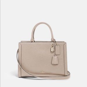 Gray/taupe Coach Zoe bag. Never used. Authentic.